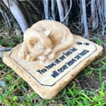 thumbnail image 5 of Cat Memorial Stones Grave Markers with A Sleeping Cat on The Top - Cat Garden Stones Burial Markers Sympathy Cat Memorial Loss Gifts for Garden, Backyard Patio or Lawn,8.5"x7"x3.5", 5 of 5