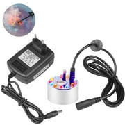 Pond fountain fogger Water fogger with power supply unit and 12 LED color changes, 24W, cable length 2.3 m