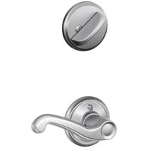 Schlage F59 FLA 626 RH Flair Interior Right-Handed Lever with Deadbolt, Brushed Chrome (Interior Half Only)