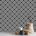 thumbnail image 3 of 12 Pcs 8in Wall Stickers Black and White Geometric Peel and Stick Wall Tile Stickers, 3 of 7