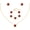 Red, variant on Gold Plated Four-Leaf Clover Jewelry Set, Shell Inlay Clover Necklace Bracelet Stud Earring 3PCS Jewelry Kit for Women Gift