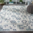 thumbnail image 2 of SAFAVIEH Sunrise Wade Geometric Reversible Indoor/Outdoor Area Rug, Grey/Blue Ivory, 8' x 10', 2 of 9
