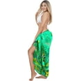 thumbnail image 3 of HAPPY BAY Women's Beach Wrap Bikini Wraps Sarong Swimwear Cover up Skirt Bathing suit Swimsuit Pareo Coverups for Women One Size Fish, Green, 3 of 4