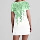 thumbnail image 5 of Vestido Corto de Verano Moda Gradiente Corto de Manga en V Cuello Vestido Casual, Poliéster Ligero de Verano, Lavado de Manos, 5 of 7