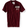 thumbnail image 1 of Aeropostale Ny87 Patch Henley Camiseta para Hombre, Rojo, XX-Large, 1 of 1
