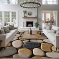 thumbnail image 3 of Large Area Rugs for Living Room Bedroom, Stones 8'x10' Rug Washable Carpet Runner Indoor Outdoor, Gravel Rock Cobblestone Natural Pattern Art Non Slip Floor Mats Rug for Kitchen, Patio, 3 of 8