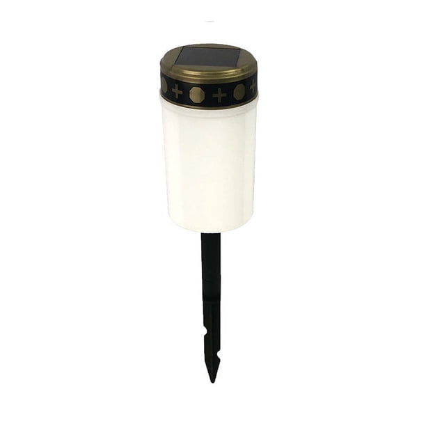 Lámpara de inducción solar para tumbas, luz LED impermeable para exteriores, luz de vela para tumbas sacrificiales