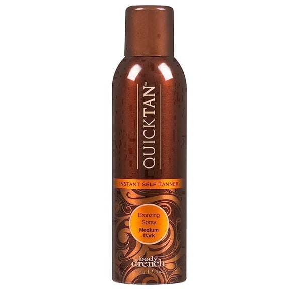 Body Drench Quick Tan Self-Tanning Spray, Medium-Dark Body Bronzer, 6 oz