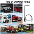 thumbnail image 2 of Wweixi 2.5Inch/3Inch Exhaust Clamp With Hanger Clamp With Hanger Exhaust compatible with most Rear Muffler Durable, 2 of 6