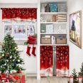 thumbnail image 3 of Christmas Snowflakes Kitchen Curtains Window Curtains and Valances Set 36 Inch, Red Snow Tree Winter Xmas Short Tier Curtain, Merry Christmas Small Kitchen Decor, 3 of 7