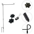 thumbnail image 4 of 1 Set of Garden Flag Holder Stand Yard Flag Holder Banner Flag Pole Outdoor Yard Flags Stand Premium Garden Flag Pole Flag Display Rack for Garden Yard Summer, 4 of 8