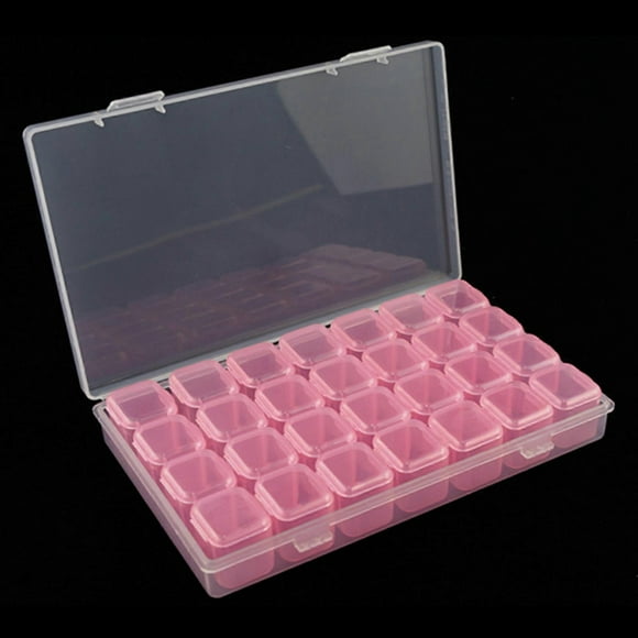 Storage Case Transparent Container 56 Grid Embroidery Bead DIY Diamond Painting Drill Crystal Rhinestone Organizer Box