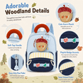 thumbnail image 6 of Lomyolo Toddler Backpack for Girls 3-8, Small Kids Backpack for Preschool Kindergarten, Lightweight School Backpack with Cartoon Patterns, Oxford Bookbag for Travel-BLUE, 6 of 7