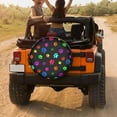 thumbnail image 4 of Foruidea Colorful Dog Cat Paw Print Spare Tire Cover Dust-Proof Wheel Tire Cover Fit Trailer, RV, SUV and Many Vehicle, 4 of 10