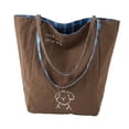thumbnail image 2 of Bolso tote para mujer, multiusos, grande, informal, ideal como regalo o para ir de compras o trabajar. Marrón, 2 of 9