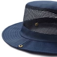 thumbnail image 6 of Fewfanhot Men's & Women's Full Mesh Crown Bucket Hat Ultra-Breathable Adjustable Chin Strap, Wide Brim Sun Hat for Hot Weather, Beach, Outdoor Work, 6 of 7