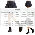 thumbnail image 4 of HOMADLES Girls Athletic Skirts Girls Mini Skorts High Waist A Line Uniform Skorts Skirt School Uniform Skirt C Black 3-4 T, 4 of 6