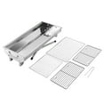 thumbnail image 4 of Folding Bbq Grill Barbecue Charcoal Rack Kebab Stainless Steel Outdoor CampingOpens, 4 of 9