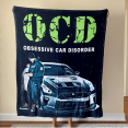 thumbnail image 2 of OCD Obsessive Car Disorder Custom Car Fleece Blanket, 2 of 6