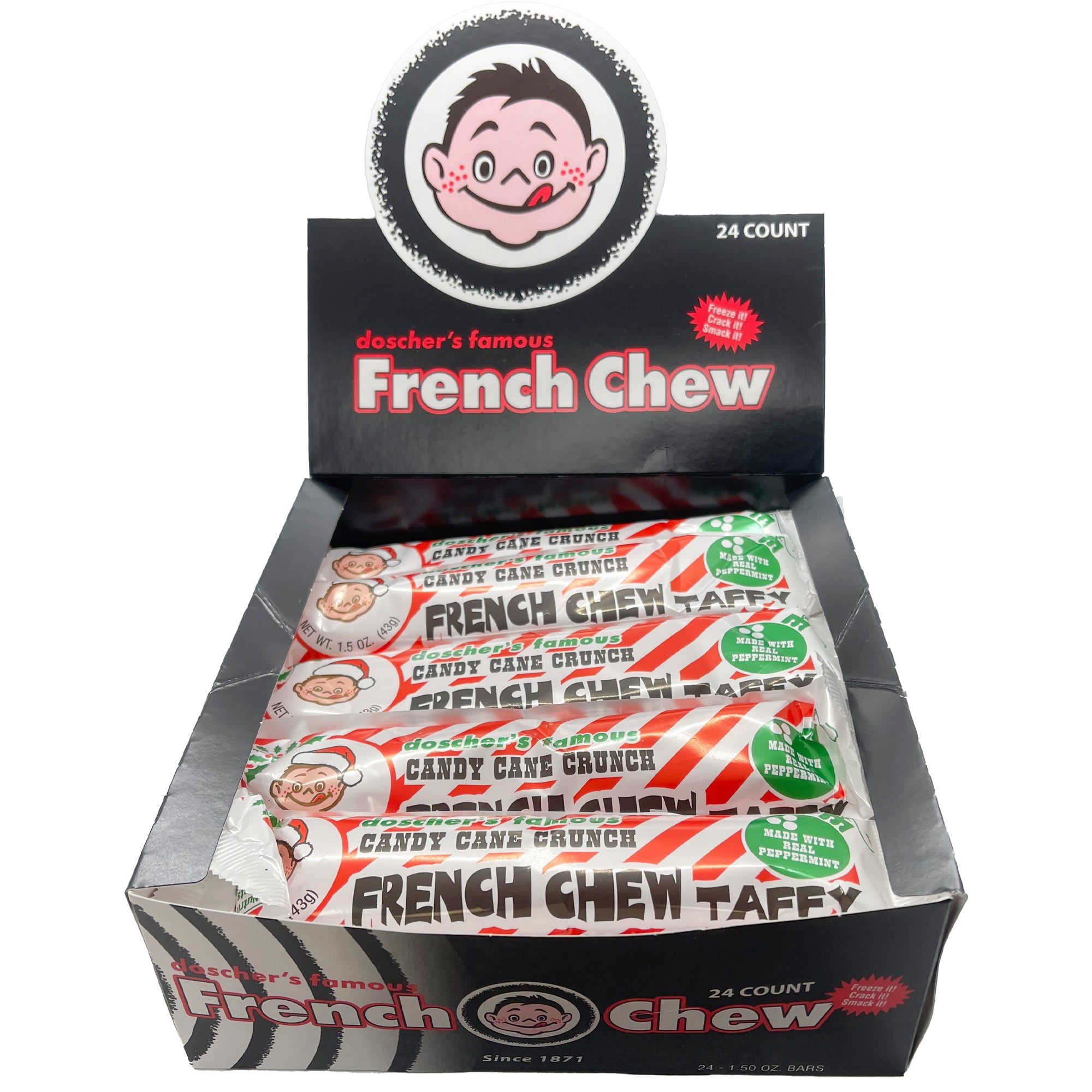 Spark French Chew Taffy Bar Peppermint