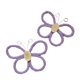 thumbnail image 4 of 2 piezas de decoración de pared con mariposas, artesanías, decoración de pared bohemia para oficina y dormitorio. Púrpura, 4 of 9