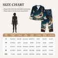 thumbnail image 5 of Uemuo Artistic Starry Sky Moon Book Pattern Womens Pajama Sets,PJ Set for Women,Pajamas for Women Logo,Long Sleeve Pajama Set for Women,Soft Long Sleeve Top With Pants-Large, 5 of 9