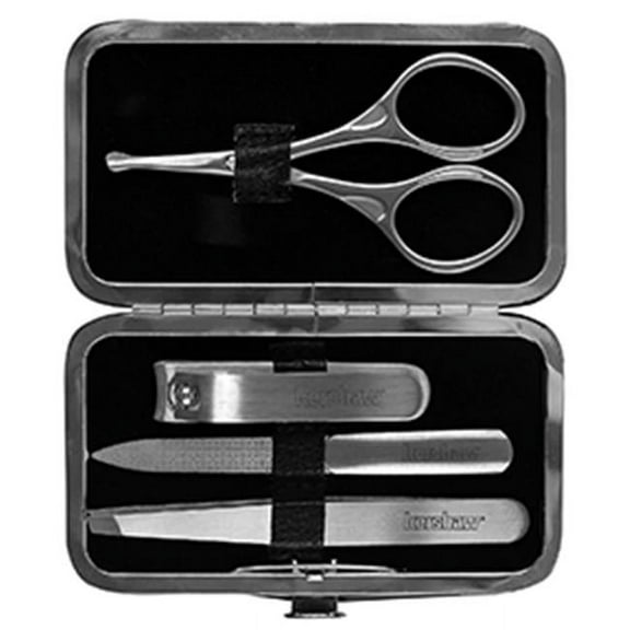 Kershaw Manicure Kit: Fingernail Clipper, Nail File, Scissors and Tweezers - Stainless Steel