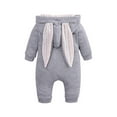 thumbnail image 3 of uukiA Infant Baby 0-18 Months Fashion Long Ear Hooded Zip Long Sleeve One Piece Romper, 3 of 3