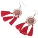 thumbnail image 3 of par de pendientes orientales con borlas, joyería étnica, pendientes bohemios con borlas, pendientes tribales, pendientes de Año Nuevo Lunar, pendientes con borlas chinas, 3 of 8