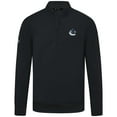 thumbnail image 2 of Men's Levelwear Black Vancouver Canucks Upright Tri-Blend Quarter-Zip Pullover, 2 of 3