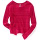 thumbnail image 1 of Aeropostale suéter de punto de ganchillo para mujer, rosa, extra pequeño Aeropostale Tejer, 1 of 1
