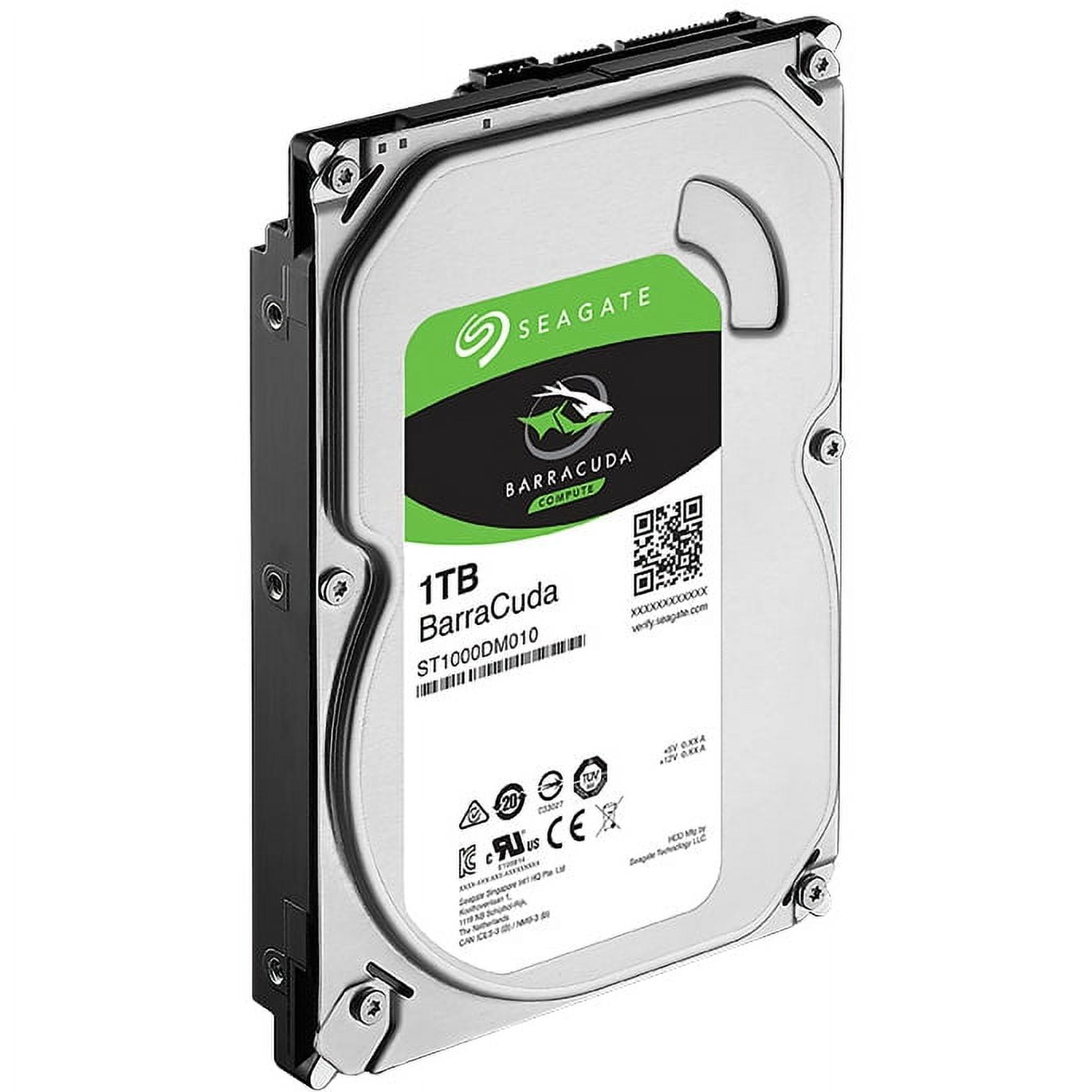 外付けハードディスク・ドライブ HDD Seagate Barracuda ST1000DM010 1TB Seagate BarraCuda Internal Hard Drive 1TB SATA 6Gb/s 64MB Cache