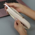 thumbnail image 6 of PU Leather Pen Case Pencil Pouches with Adjustable Elastic Notebook Pencil Case for Planners Binders Folder Book, 6 of 8
