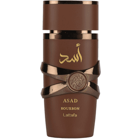 Lattafa Asad Bourbon Eau de Parfum Spray for Unisex, 3.4 oz