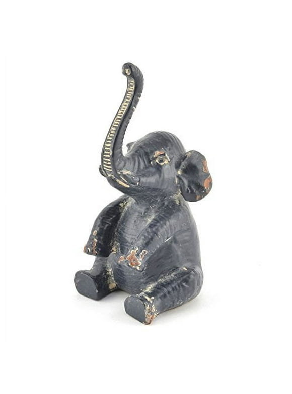 Creative Co-Op Pewter Elephant Ring Holder