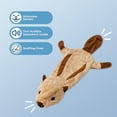 thumbnail image 5 of Best Pet Supplies 2-in-1 Stuffless Squeaky Dog Toy, Soft Dog Chew Toys, Squirrel, Medium, 5 of 6