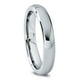 Tungsten Wedding Band Ring 4mm for Men Women Comfort Fit Domed Round Polished Lifetime Guarantee – image 2 sur 5