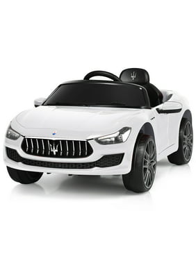 Gymax 12V Maserati Licensed Kids Ride on Car w/ RC Remote Control Led Lights MP3