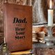 thumbnail image 2 of Dad, I Want to Hear Your Story Notebook, Leather Wrapped Hardback, Black Gold Foil Lettering, Father's Day Gift Father Guided Journal To Share Life, 2 of 5