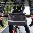 thumbnail image 3 of Para Manillar De Bicicleta Bolsa De Almacenamiento Frontal De Bicicleta De Gran Capacidad Con Tira Reflectante Accesorios De Ciclismo Para Asistentes De Viaje De Senderismo Al Aire Libre qarigey OD010450-01, 3 of 6
