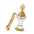 thumbnail image 4 of Quemador de incienso,Juego de quemador de incienso de vidrio con soporte y clip,Incensario portátil decorativo adorno de escritorio,Colección de porta incienso árabes, 4 of 8