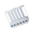 thumbnail image 2 of kurtrusly 1/2/3 Wall-Mounted Dry Food Storage Dispenser Convenient Rice Box Candy Organizer White 6 Grid 1 Pc, 2 of 6
