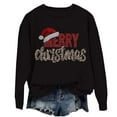 thumbnail image 5 of JFGHDG Christmas Sweatshirts Womens Long Sleeve Tops Womens Sweatshirt Blouses for Women Christmas Hoodie Sweatshirts for Women Trendy Black L, 5 of 5