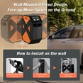 thumbnail image 5 of BAYOTAK Electric Pressure Washer, 5000 PSI 3.0 GPM Wall Mounted Power Washer, Remote Control with 100 FT Retractable Hose, Foam Cannon, Nozzles for Cars/Garage/Patio, Orange, 5 of 7