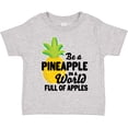 thumbnail image 3 of Inktastic Be a Pineapple in a World Full of Apples Boys or Girls Toddler T-Shirt, 3 of 5