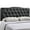 Black, variant on Modern Contemporary Queen Size Vinyl Headboard, Black Faux Leather