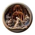 thumbnail image 1 of Fiudx Ofertas relámpago del día, solo en línea Efecto 2024 Visión estereoscópica de Navidad Bendición de nacimiento Colgante Adornos colgantes de acrílico para coche, 1 of 7