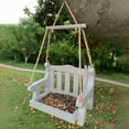 thumbnail image 6 of Travelwant Swing Wild Bird Feeder for Outside, Metal Mesh Bottom, Cute Bench Bird Feeder or Squirrel Feeder for Yard, Porch Decoration, Large Capacity, 6 of 7