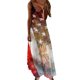 thumbnail image 5 of Vestido estampado de tirantes sin mangas de playa casual de verano para mujer Pompotops  qyievc1847, 5 of 5