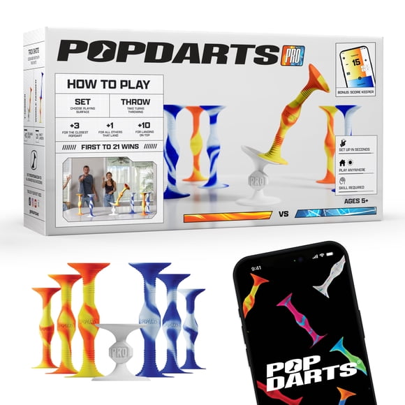 Set de juego Dart Game Popdarts PRO Pack (Fire & Ice) con bolsa